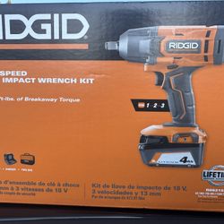 New Ridgid 1/2 impact Kit