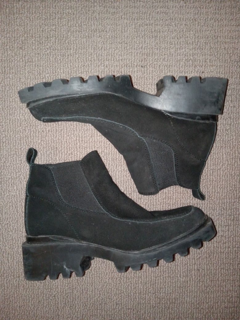 Blk Genuine Suede Bootie