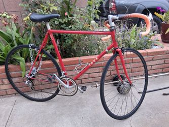 Red trek bicycle