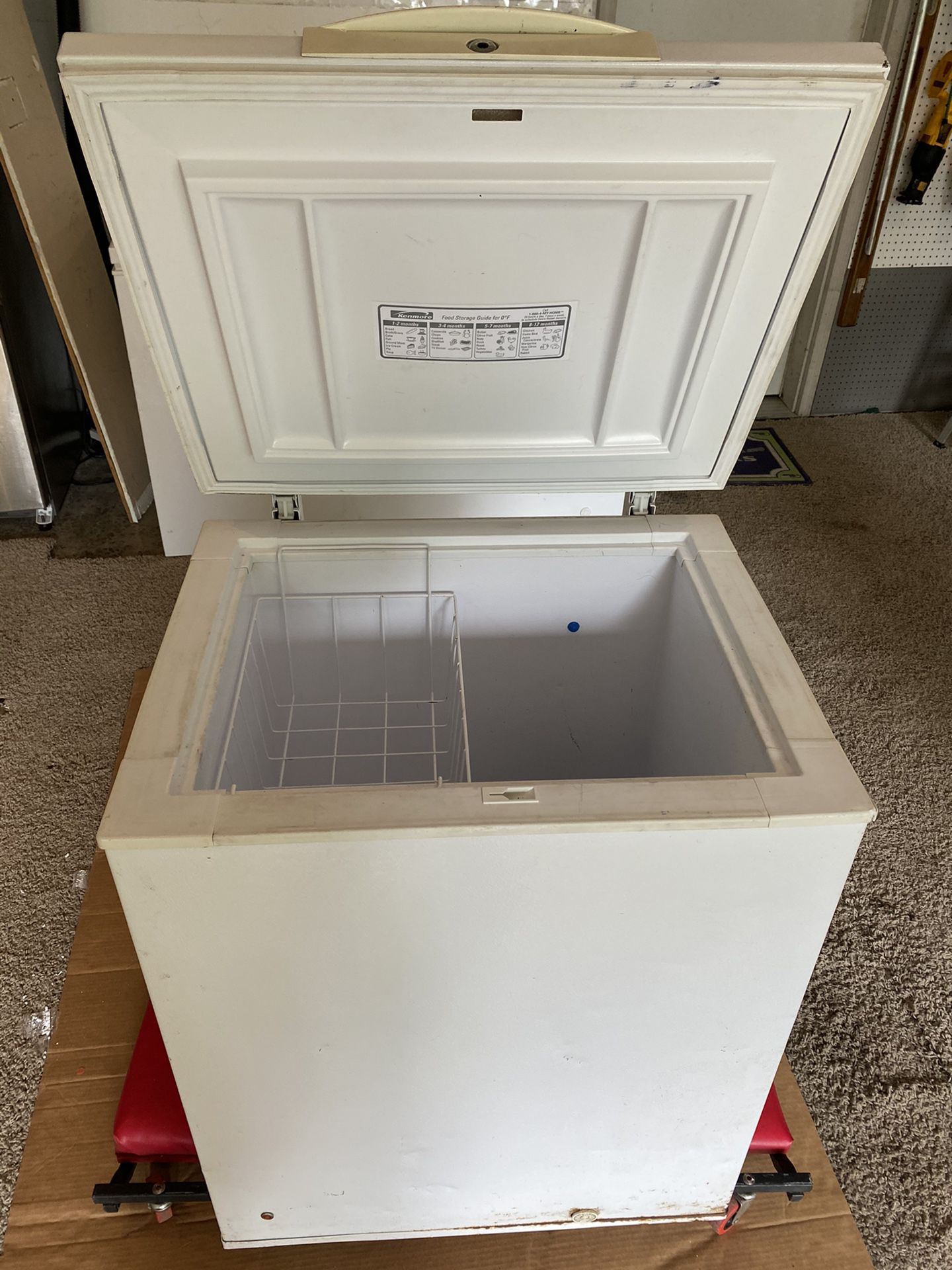 Used Kenmore 5 cubic ft Freezer great condition!