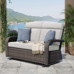 Grand Leisure Nogales Cushioned Glider Loveseat
ADO #:CST-10611
Brand New .Price is Firm.