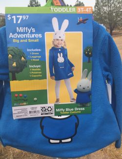Miffy’s Adventures Big and Small costume size 2t or 3t-4t