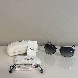 Dolce Gabbana Aviator Sunglasses with Case