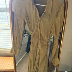 Like Green Button Down Dress size M