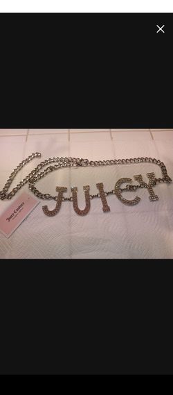 JUICY COUTURE SILVER  CHAIN BELT