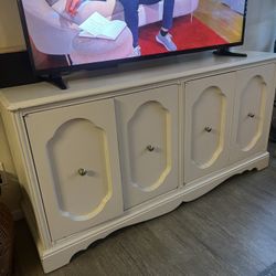 White Wood Tv Stand 