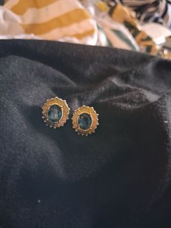 Beautiful blue stone earings