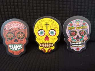 Magnet 3 of 1 set Skull