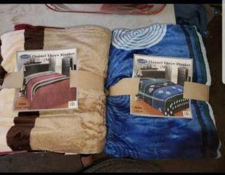 New king flannel blankets $14 each