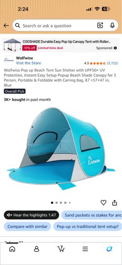 Portable/Foldable Sun Shelter