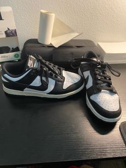 Nike Dunk Low Retro "Panda" Black White Women's Size 7 Sneakers DD1503-101