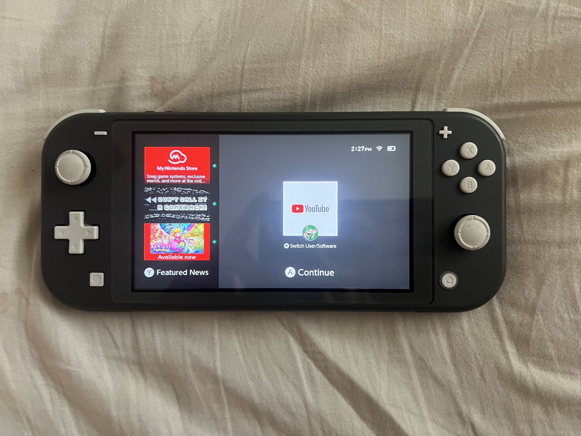 Nintendo Switch Lite W Charging Cable And Case