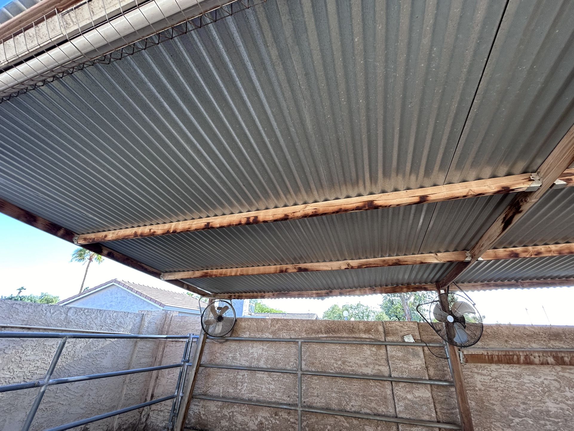Galvanized metal roofing