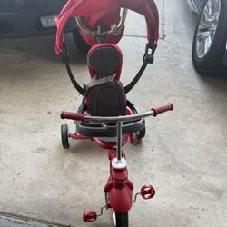 Radio Flyer 4-in-1 Stroll 'N Trike - Pink: Steel Frame, Adjustable Seat
