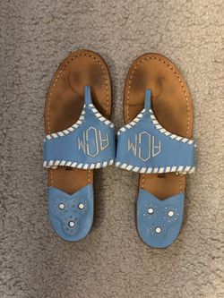 Jack Rogers Monogram Sandals
