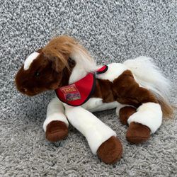 2005 Wells Fargo Trixie Horse Plush Toys R Us Brown White Pinto Stuffed Animal