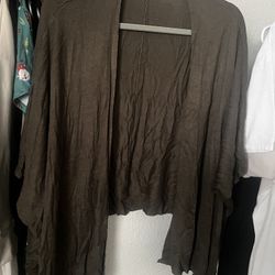 Olive Green Cardigan