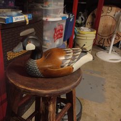 Wood Carved Duck - High Level of Details Canadian Goose - Hand Painted Collectible Duck