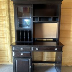 Office Desk With Hutch And File Cabinet 