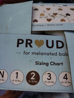 Proudly Diapers sizes 1 and 2