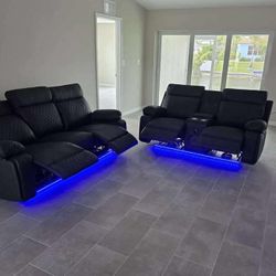 ✨POWER RECLINING AOFA AND LOVESEAT SET / SET DE SOFA Y LOVESEAT RECLINABLE ELECTRICO
