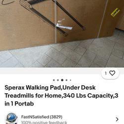 Sperax Walking Pad,Under Desk Treadmills for Home,340 Lbs Capacity,3 in 1 Portab