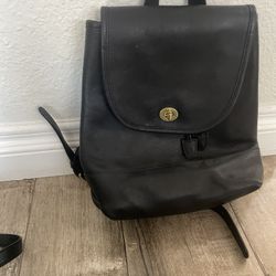 Coach Leather Backpack