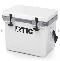 RTIC Hard Cooler White with Gray Trim
