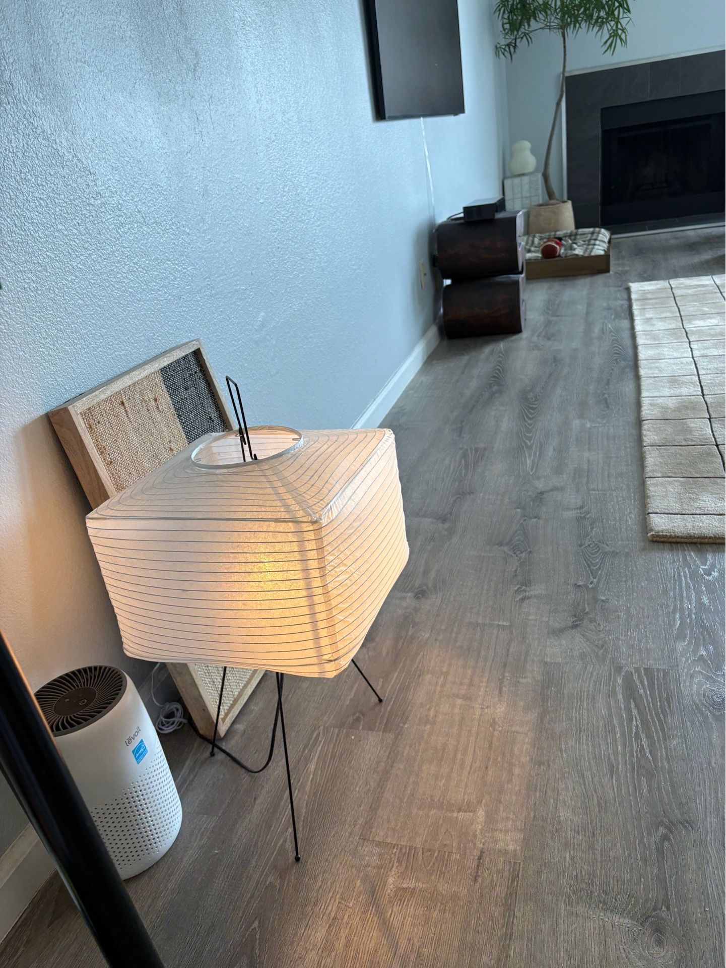 Naguchi style Japanese paper lamp