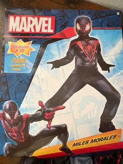 Marvel Miles Morales Kids Costume Medium 8-10