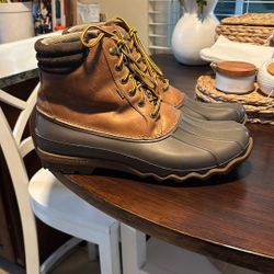 Sperry Topsider Men’s Avenue Duck Boots Size 12 Rain Snow Waterproof 