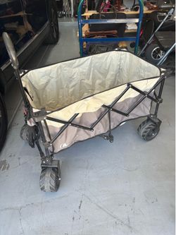 36” x 22” collapsible deep wagon with wide tires