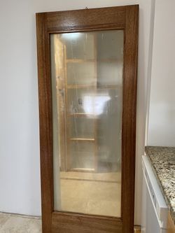 Glass door 34” with x 80 “ height x 1”3/4 thick
