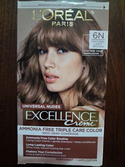 L'Oreal Paris Permanent Hair Color 6N Light Brown