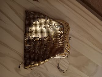 Whiting & Davis Vintage Gold Mesh Purse