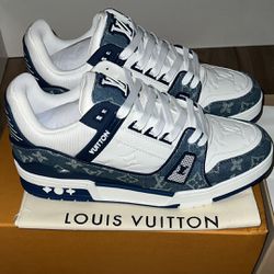 Blue LV Trainers Size 10