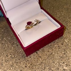 Helzberg Ruby & Diamond Ring Size 7 