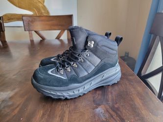 UGG Hiker All Weather Waterproof Boots 1112367 Black Wool Lined Mens Size M8 W9