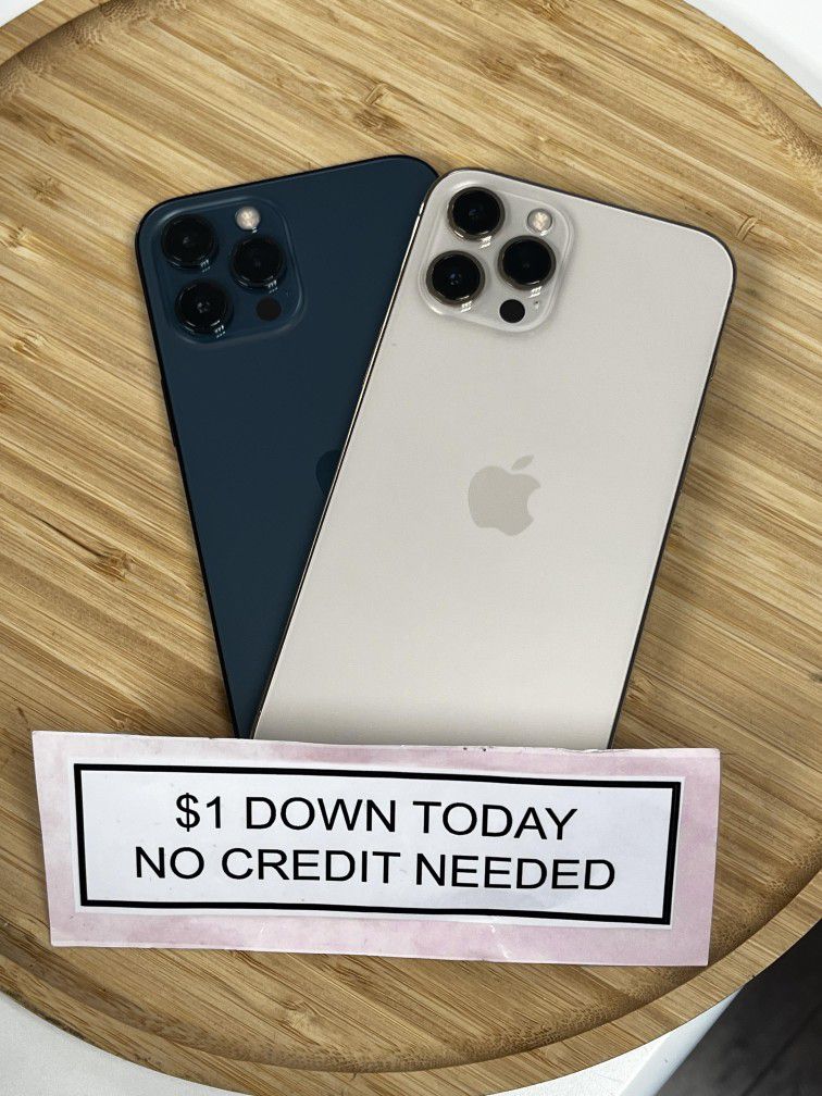 Apple Iphone 12 Pro Max-PAYMENTS AVAILABLE-$1 Down Today 