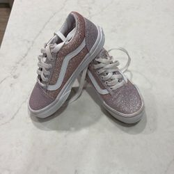 Girls Vans Glitter Shoes Size 1
