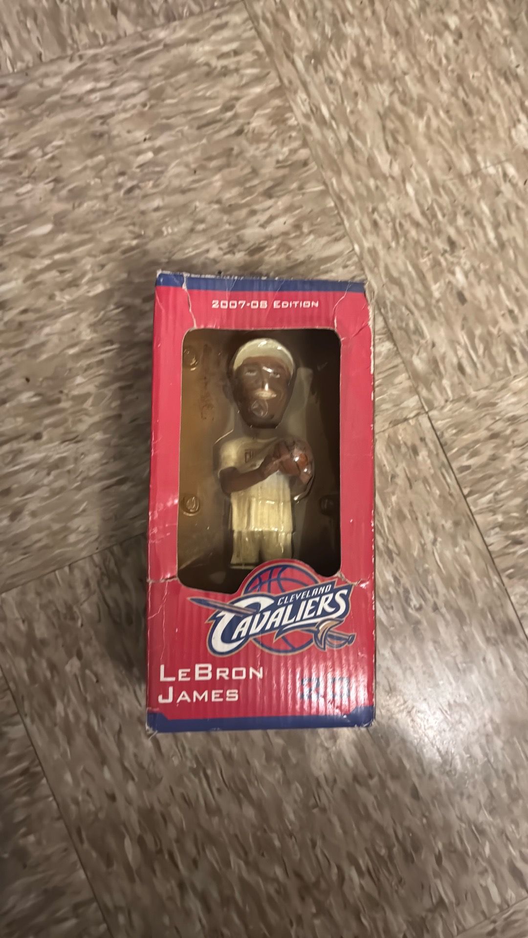 LeBron James bobbles head from 2007 2008 LeBron James bobble head from 2007 2008