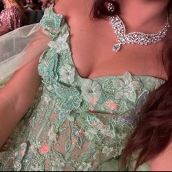 Sage Green Quinceanera Dress 