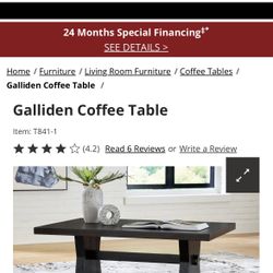 Black Coffee Table