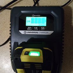 Kobalt Battery And Universal Charger Fast 20 Volt Max 18 Volt Li ION NICD