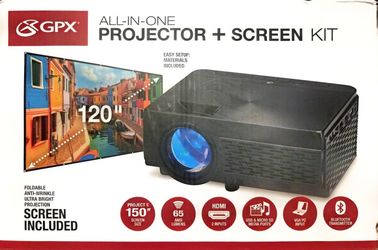 GPX Projector And Screen