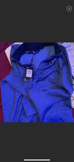 mens small blue under armour jacket