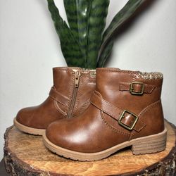 Toddler Girls Sweater Cuff Ankle Boots Size 7