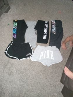 Pink Leggings And Shorts