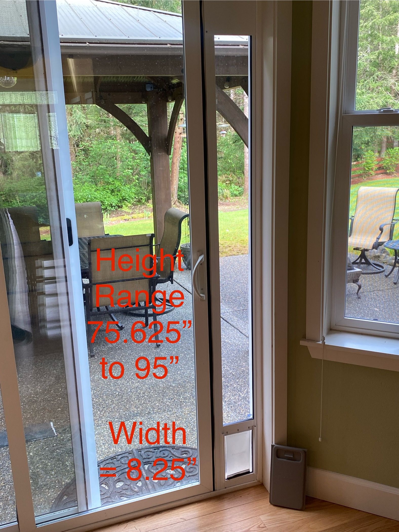 Sliding Glass Dog Door