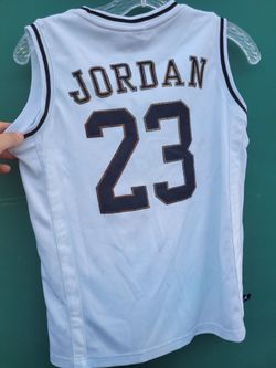 Used Nike Michael Air Jordan #23 Jersey Size Youth large Black &amp; W &KKp
